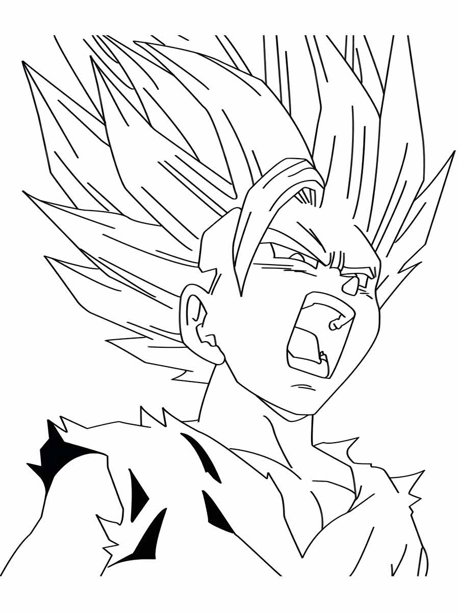 goku para colorir 25