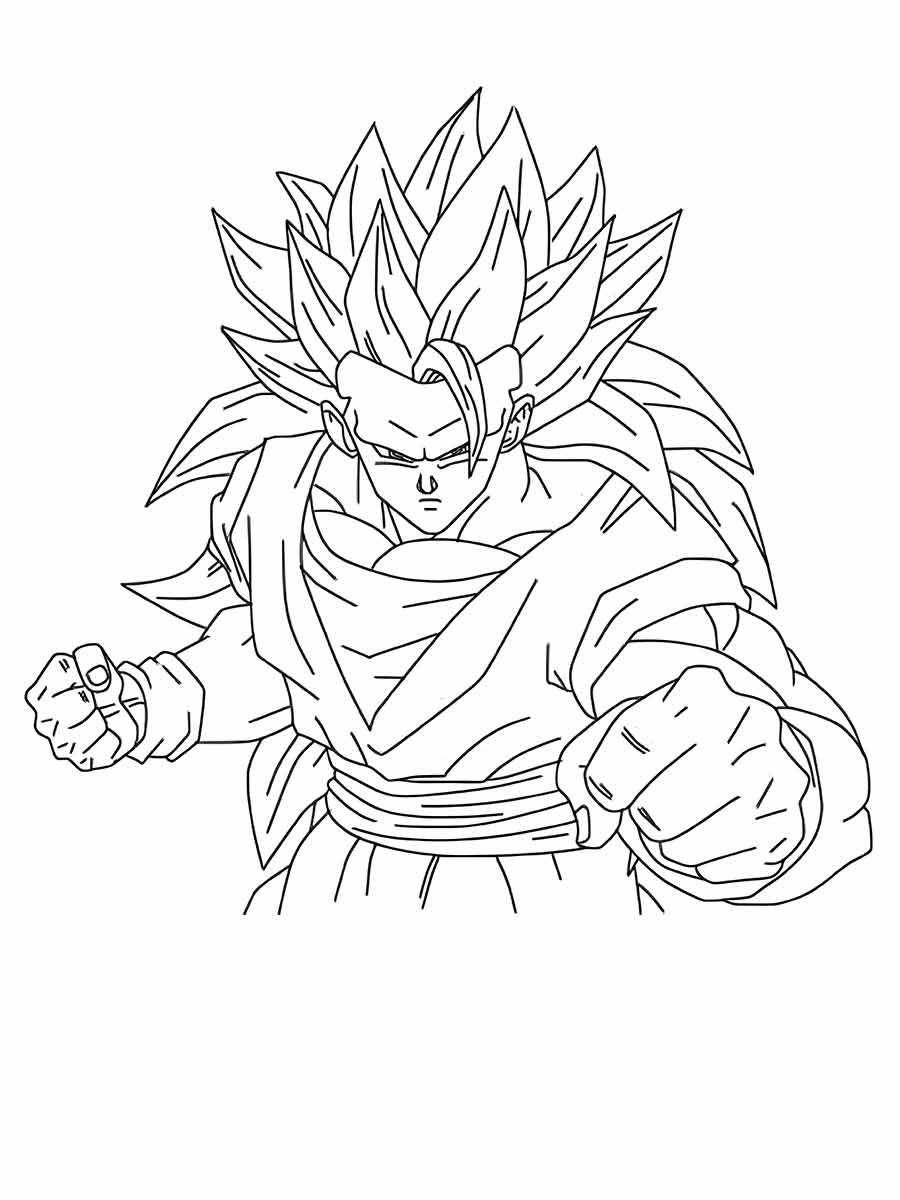 goku para colorir 26