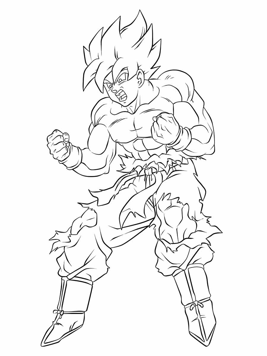 goku para colorir 27