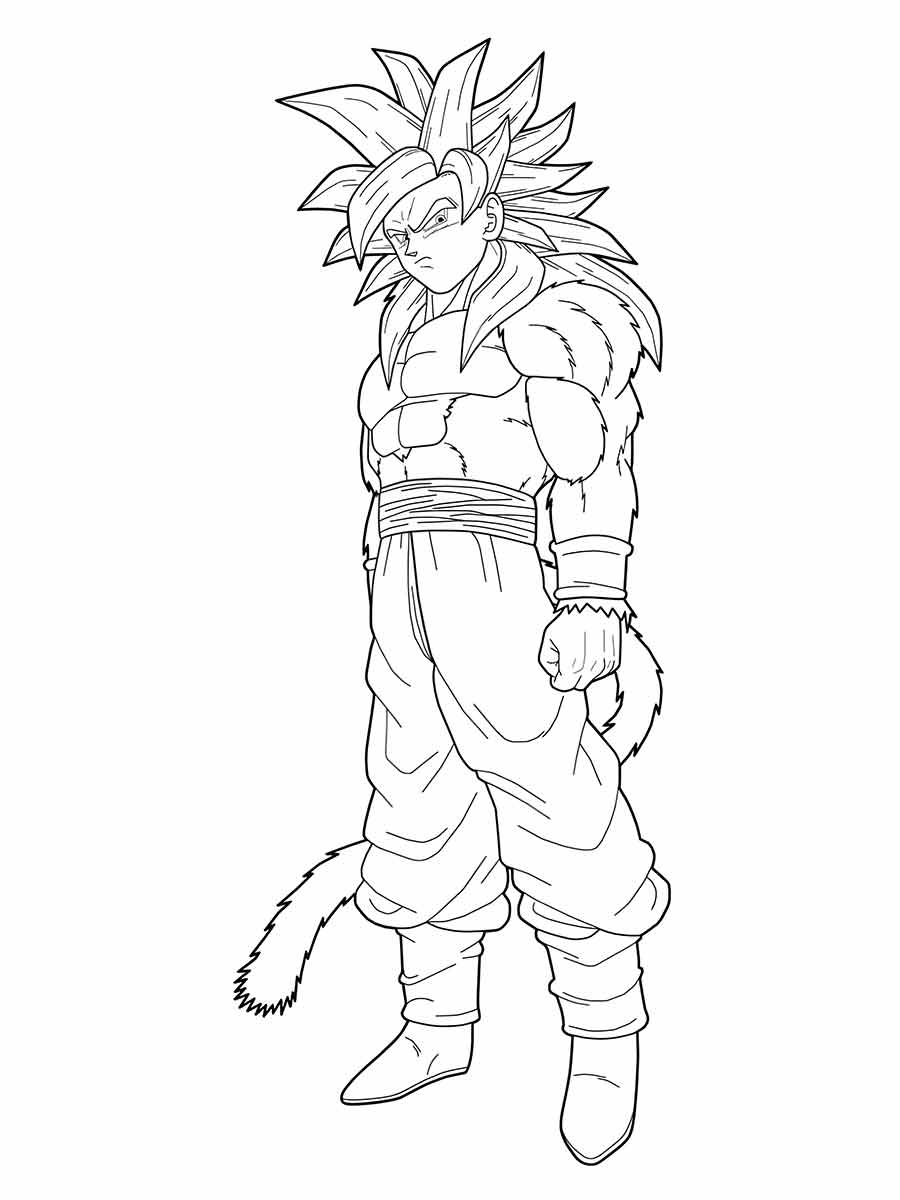 goku para colorir 9