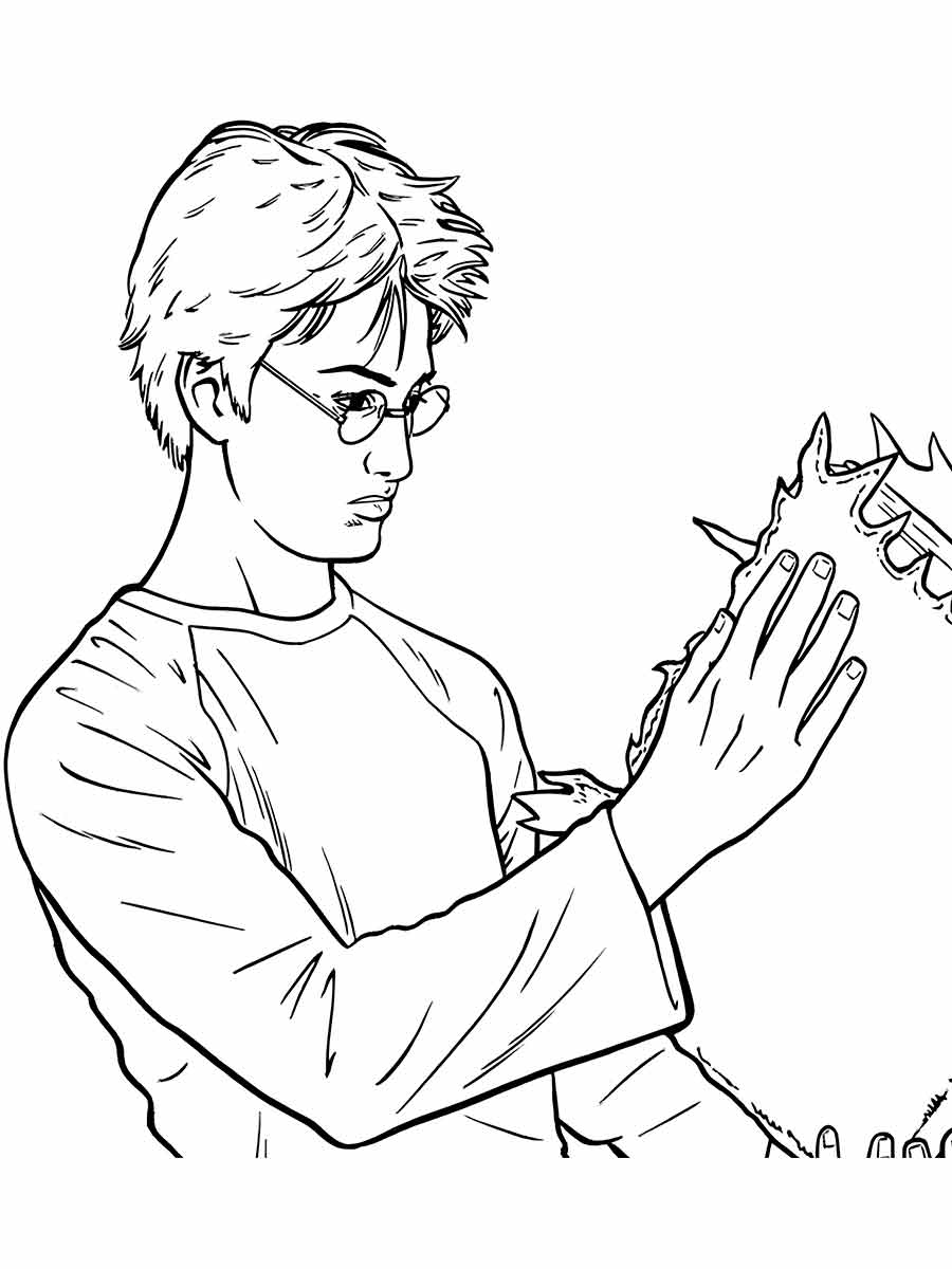 harry potter para colorir 9