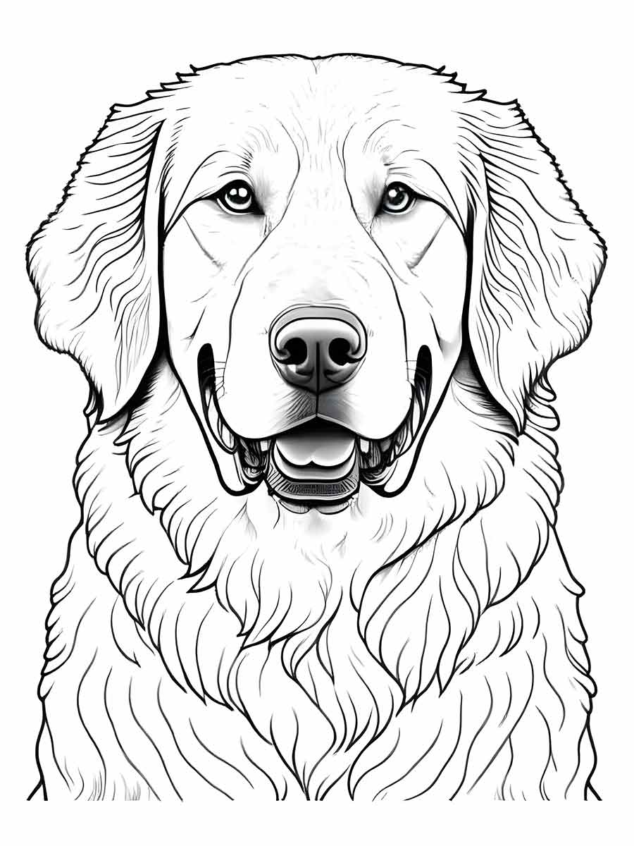 imagem cachorro para colorir golden retriever