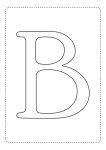 letra alfabeto para imprimir colorir b