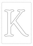 letra alfabeto para imprimir colorir k