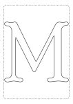 letra alfabeto para imprimir colorir m