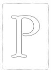 letra alfabeto para imprimir colorir p