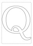letra alfabeto para imprimir colorir q