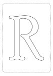 letra alfabeto para imprimir colorir r
