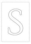 letra alfabeto para imprimir colorir s