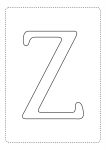 letra alfabeto para imprimir colorir z