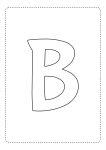 letra do alfabeto bonita b