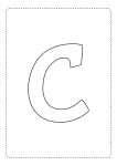 letra do alfabeto bonita c
