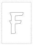 letra do alfabeto bonita f