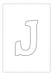 letra do alfabeto bonita j