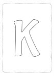 letra do alfabeto bonita k