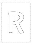 letra do alfabeto bonita r