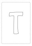 letra do alfabeto bonita t