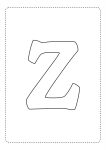 letra do alfabeto bonita z