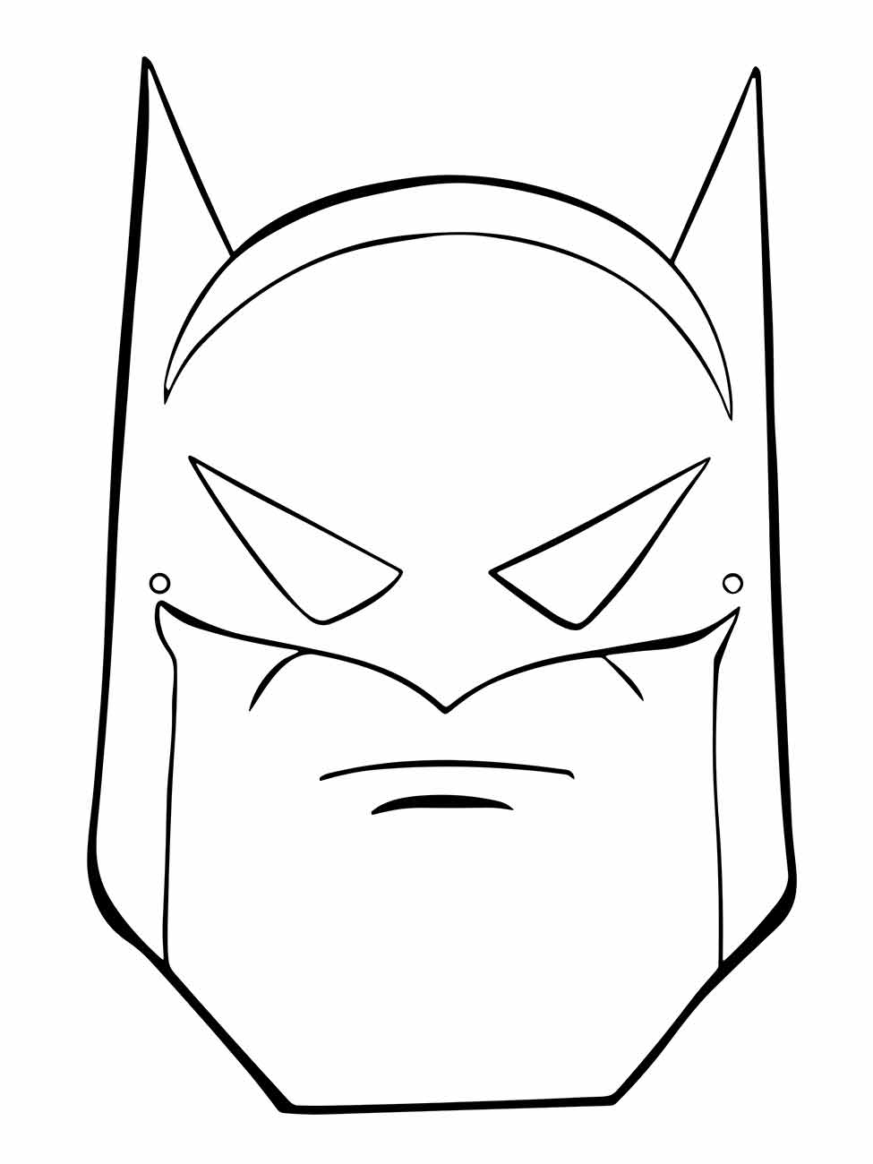 mascara do batman para colorir 2