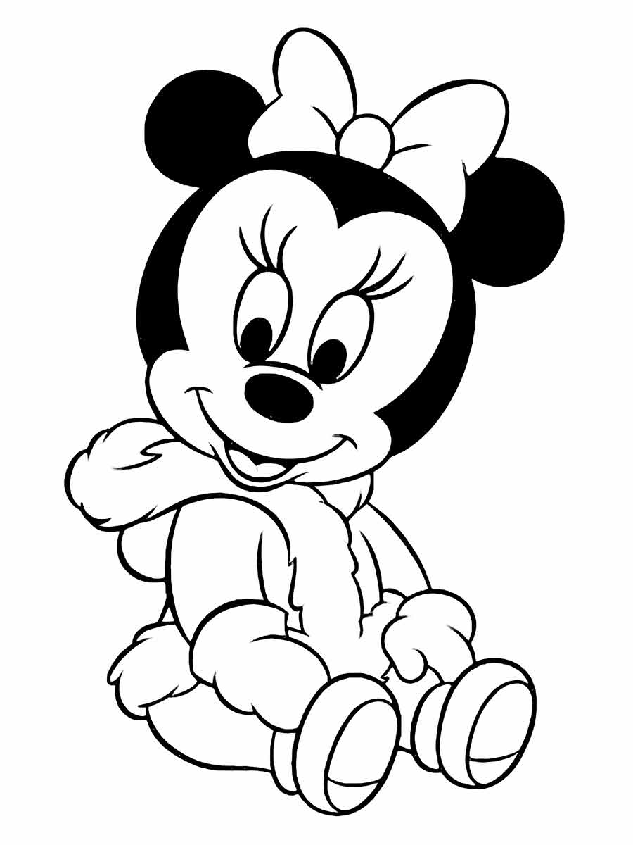 minnie desenho infantil para colorir