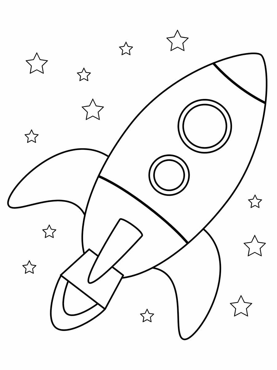 nave espacial desenho infantil para colorir