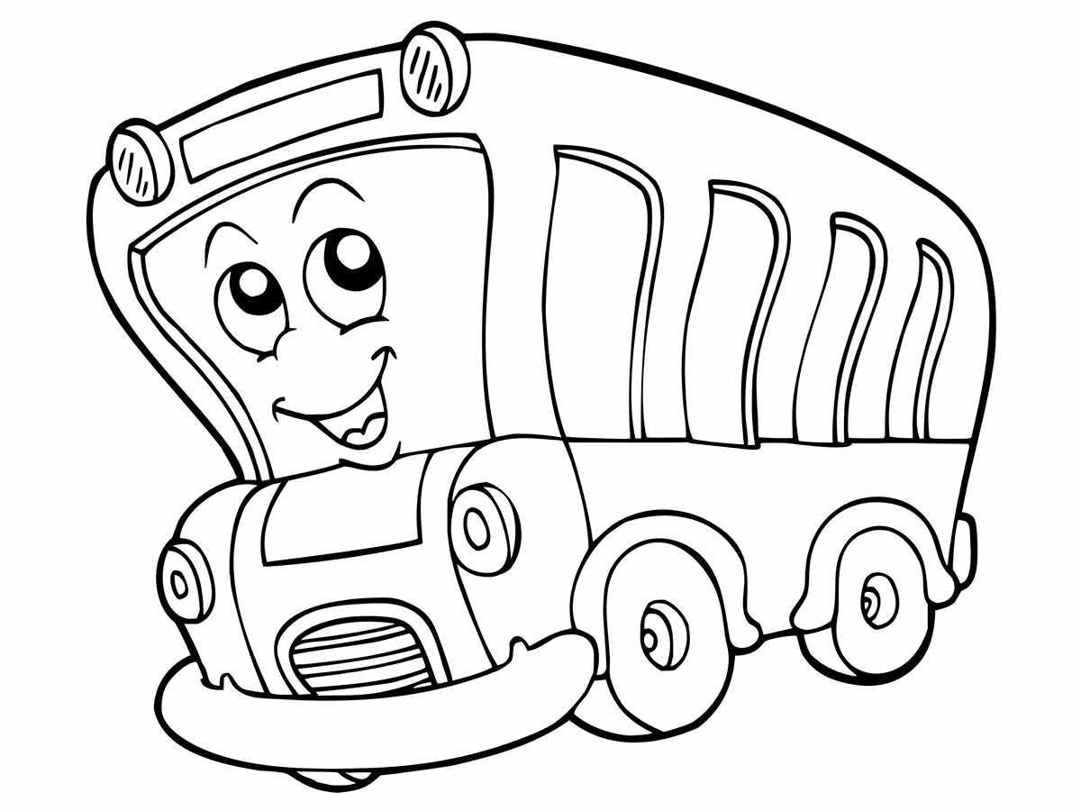 onibus desenho infantil para colorir 2