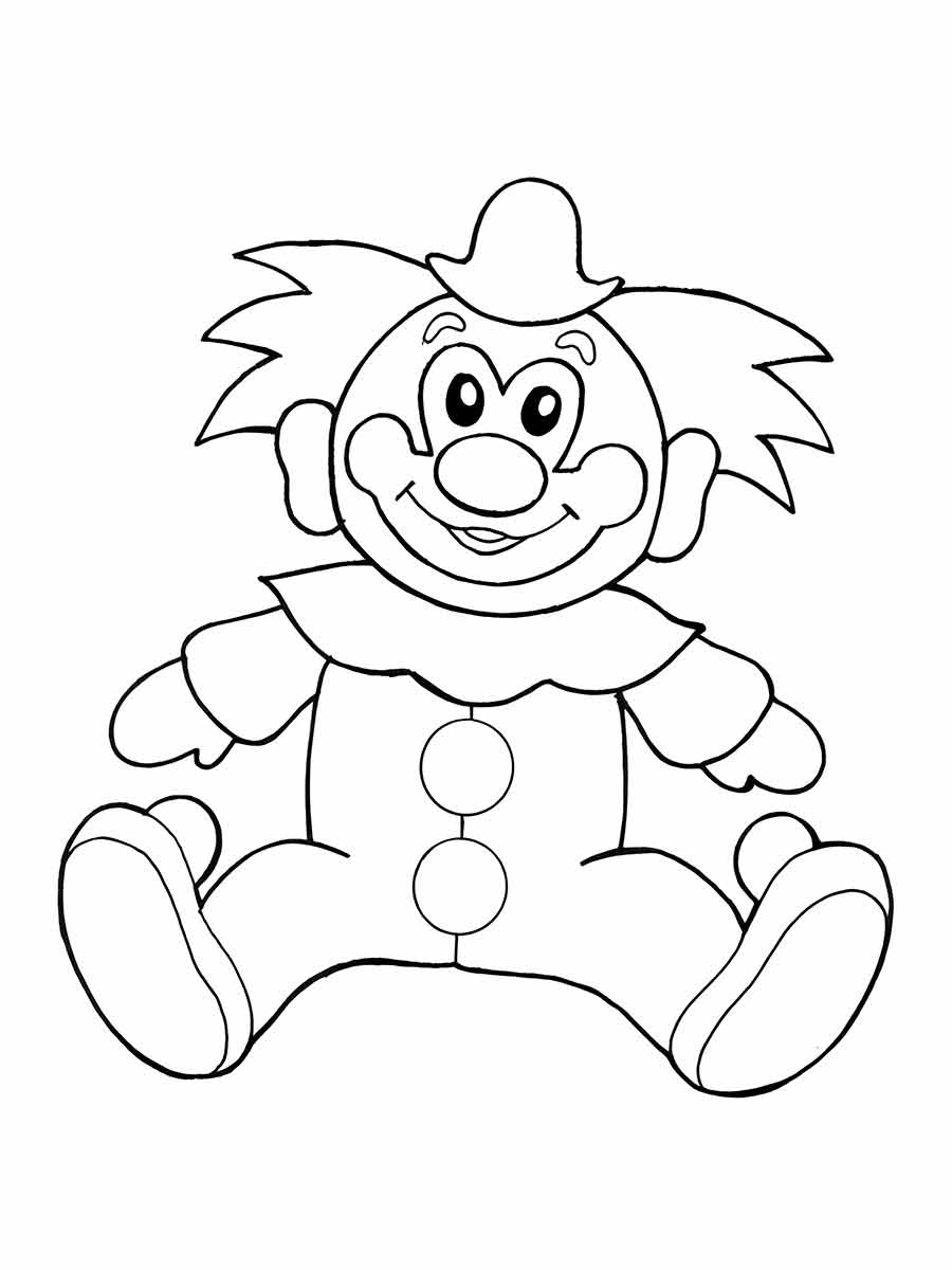 palhaco desenho infantil para colorir