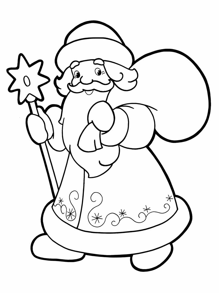 papai noel desenho infantil para colorir