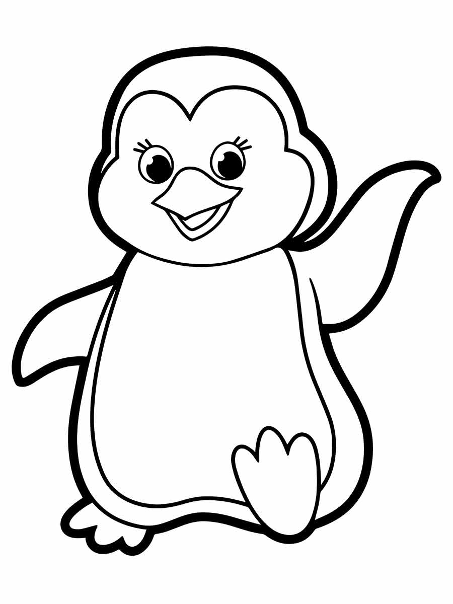 pinguim desenho infantil para colorir