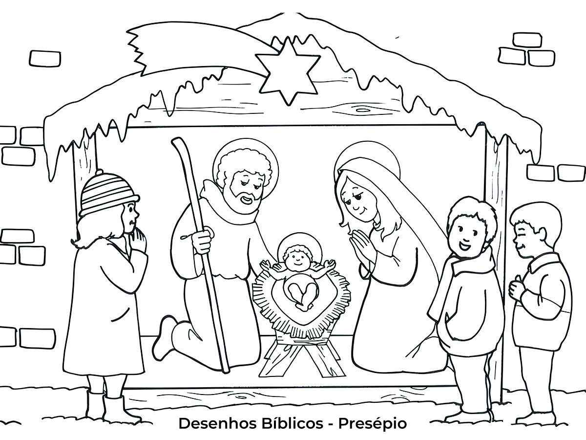 presepio para colorir 3