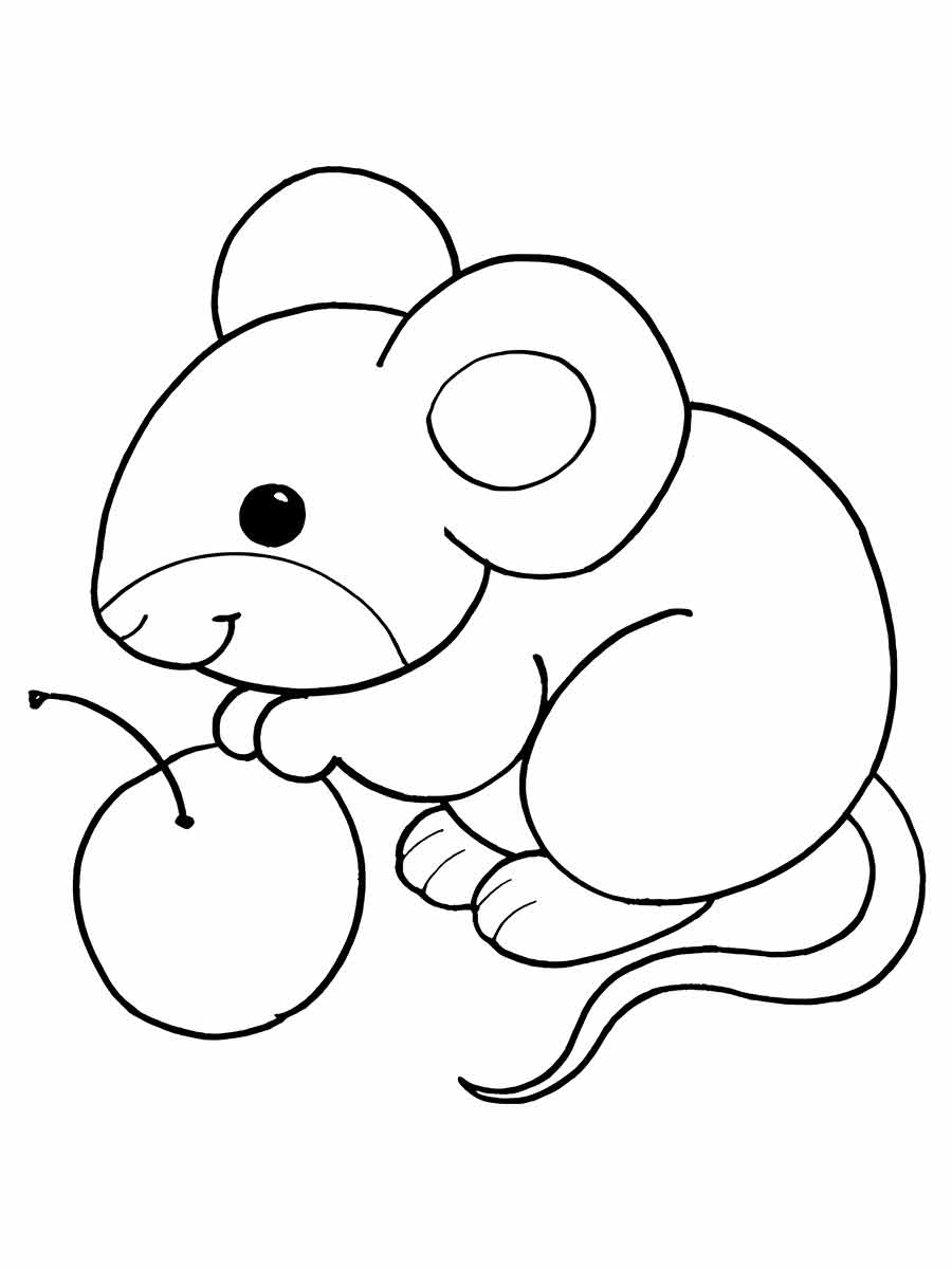 rato desenho infantil para colorir 2