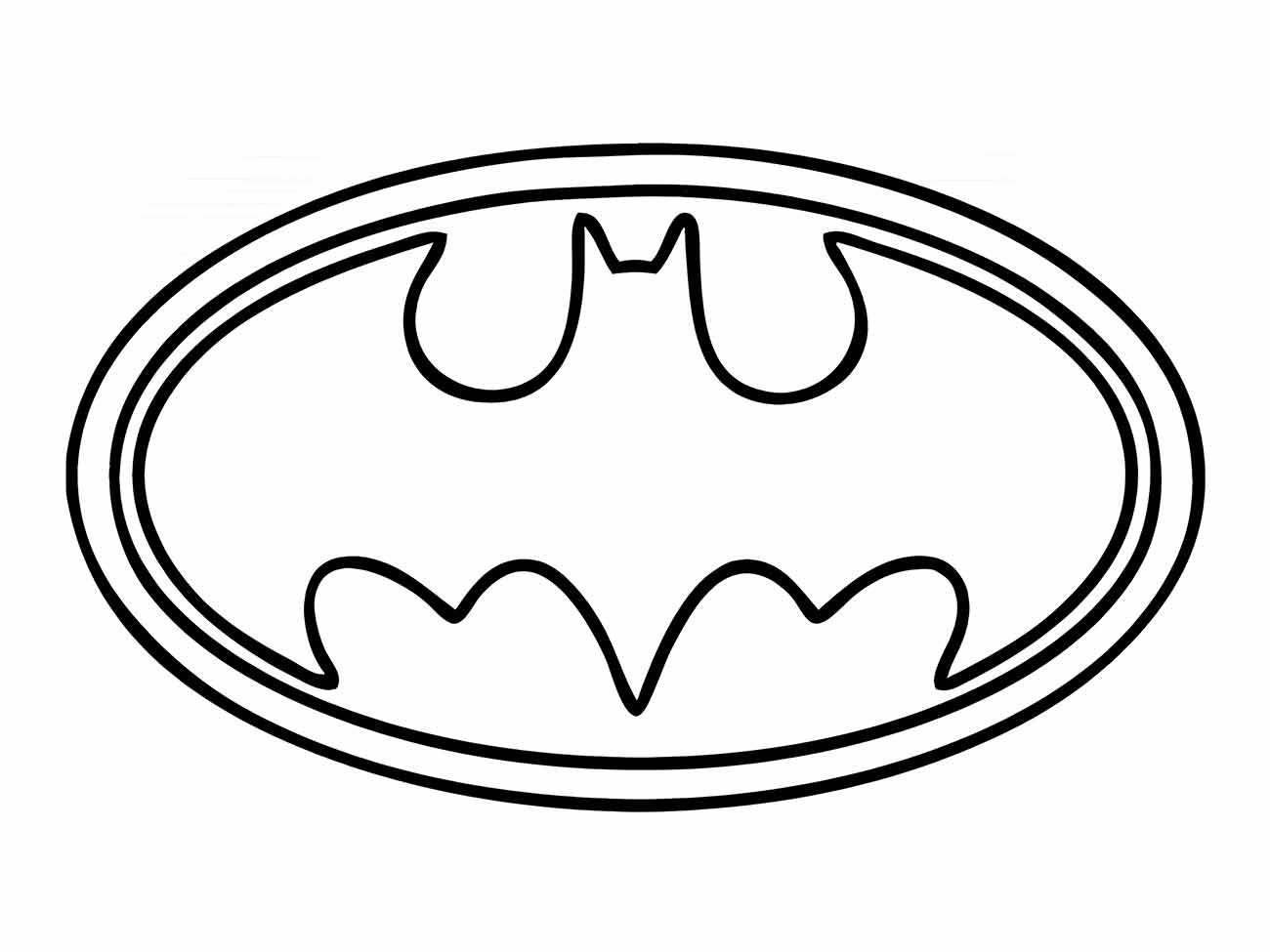 simbolo do batman para colorir 2