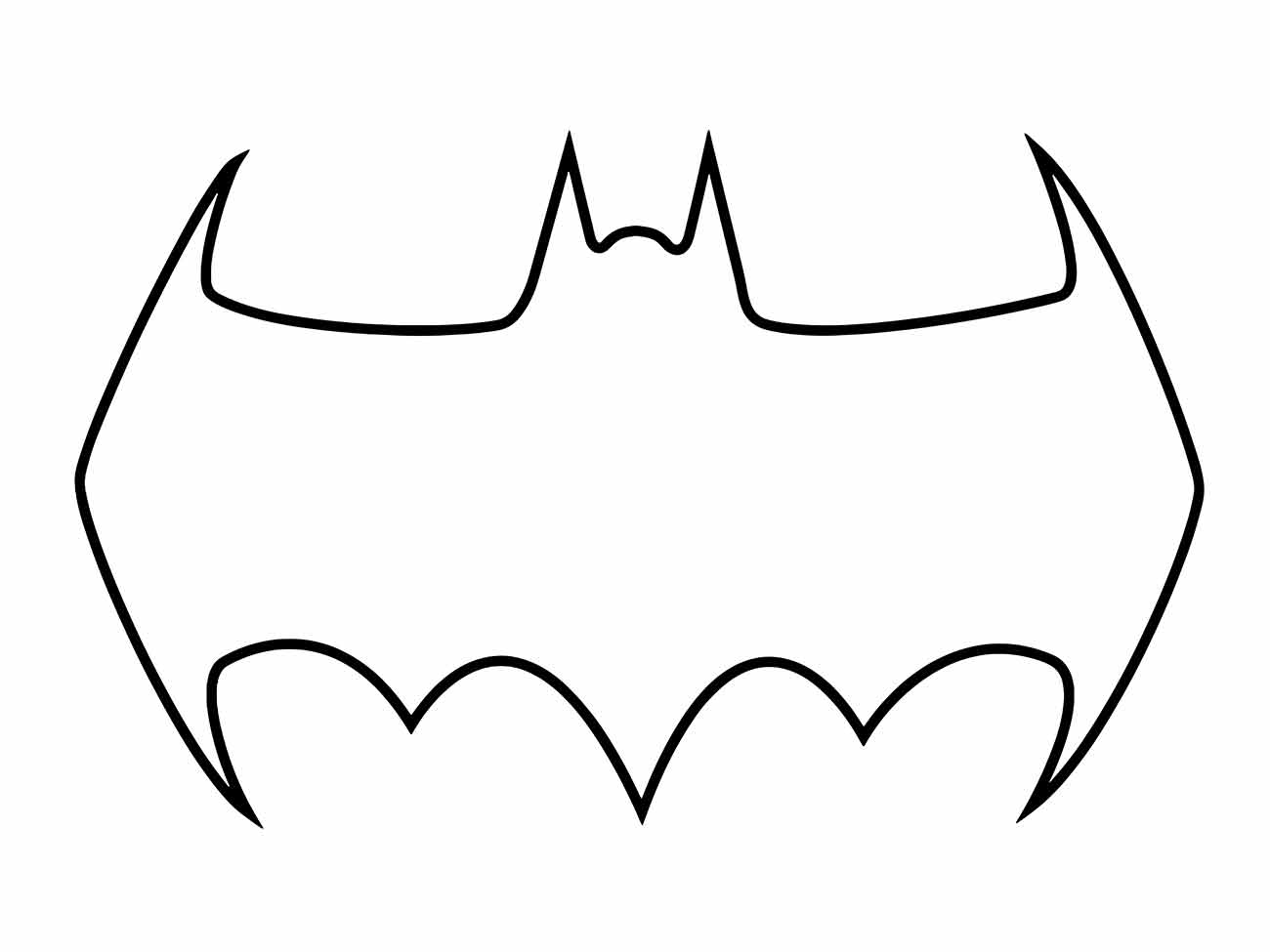 simbolo do batman para colorir 3