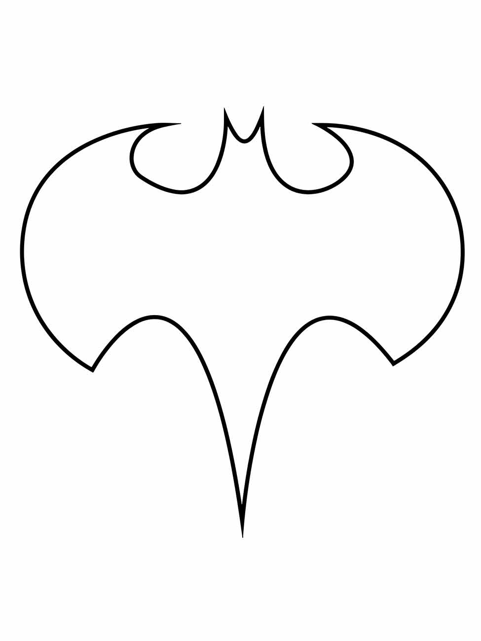 simbolo do batman para colorir