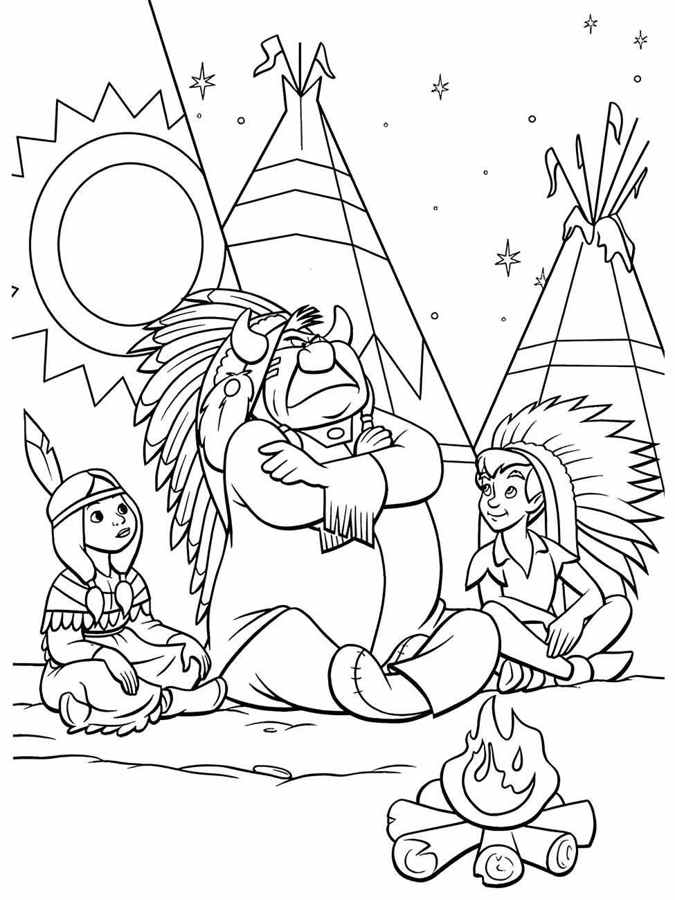 desenho indigenas para colorir 44