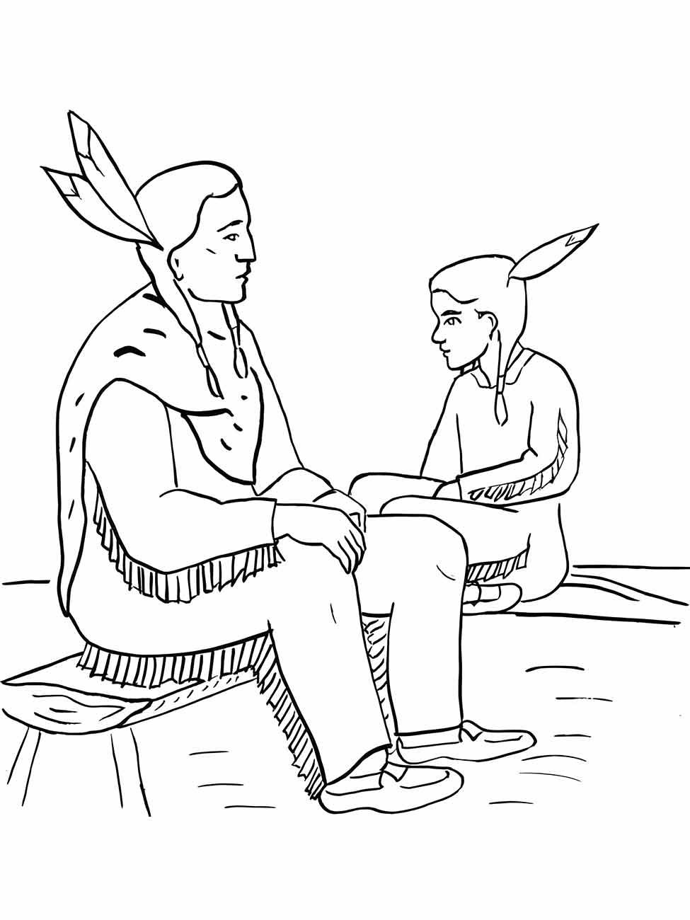 desenho indigenas para colorir 45