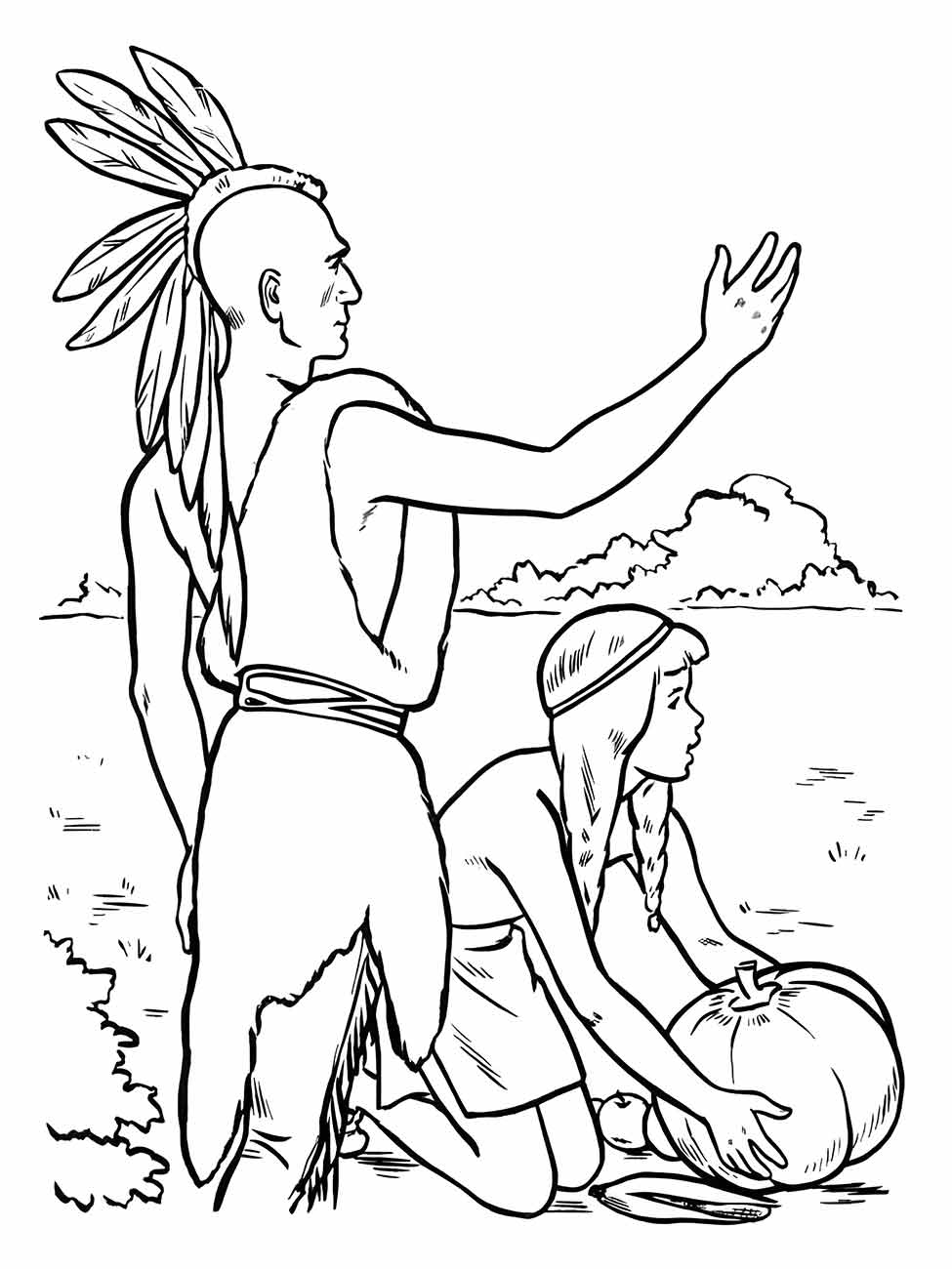 desenho indigenas para colorir 46