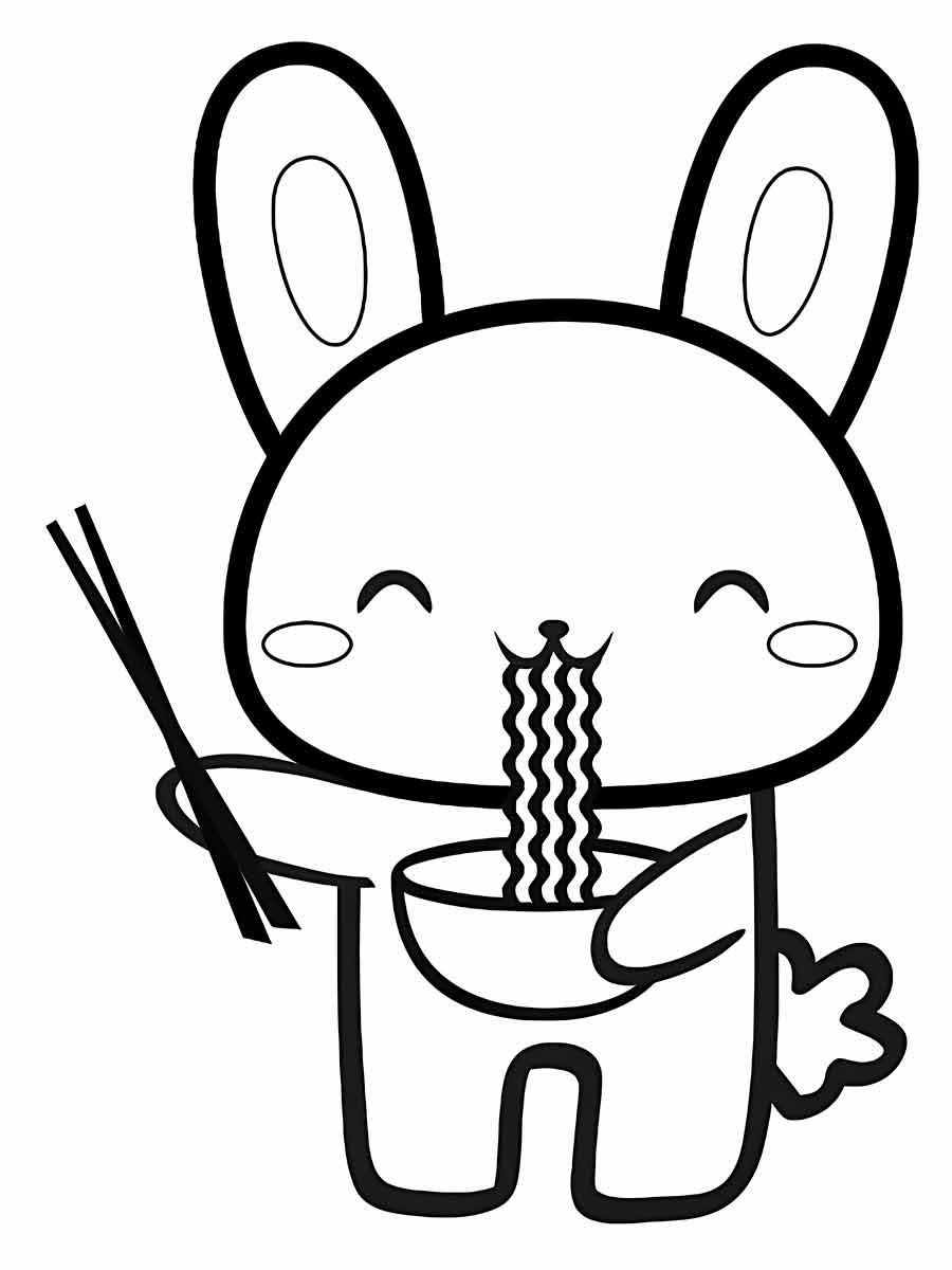 desenho kawaii para colorir