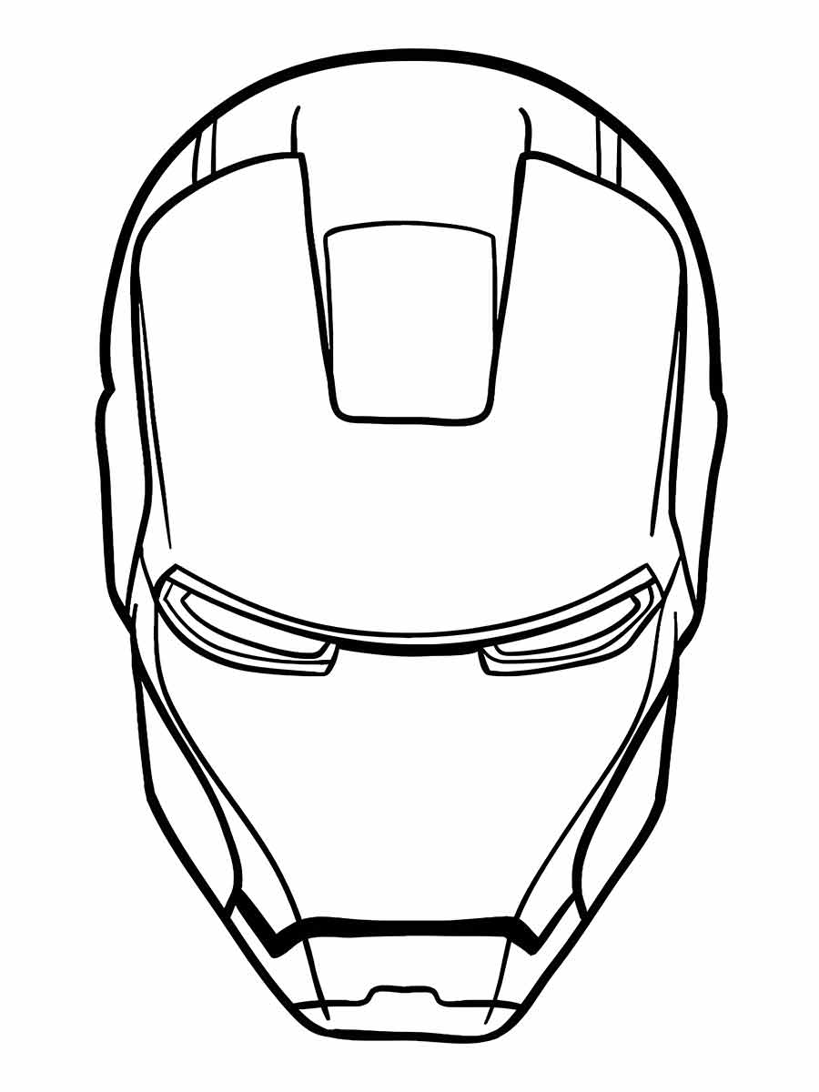 desenho mascara do homem de ferro para colorir 44
