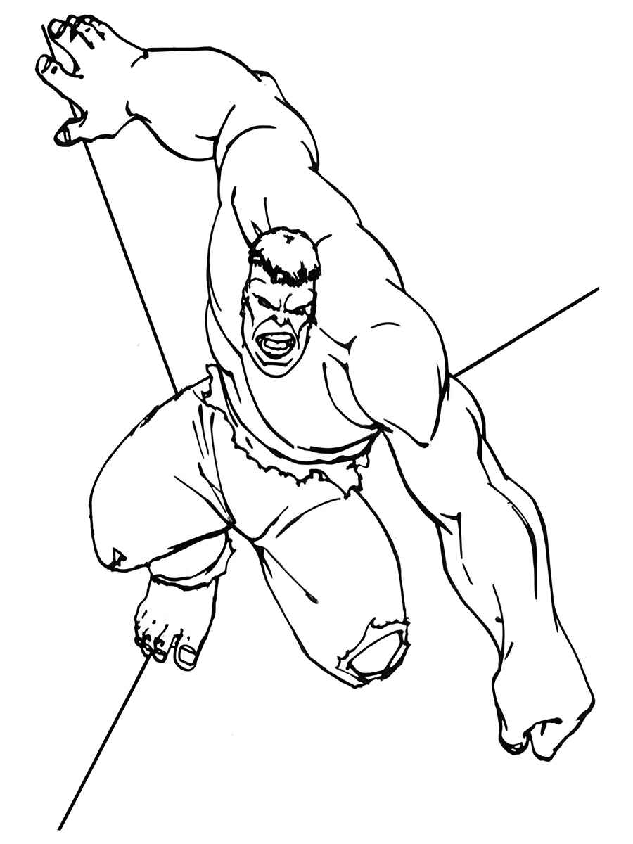 desenho para colorir hulk 62