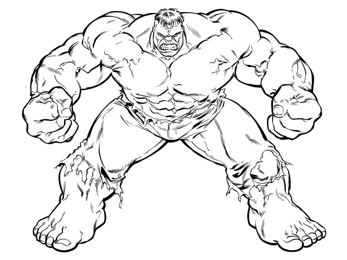 desenho para colorir hulk 65