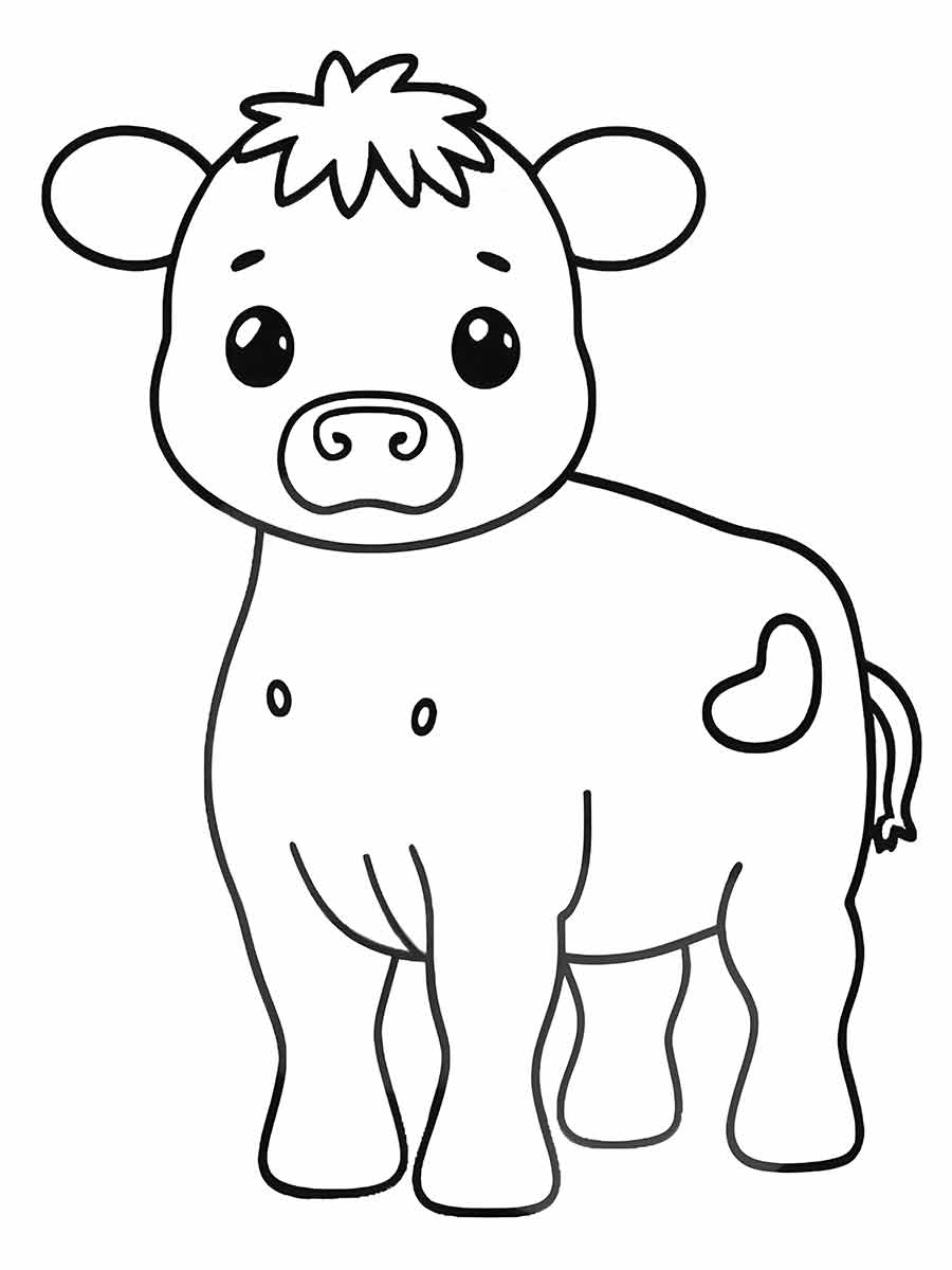 desenhos fofo kawaii vaca