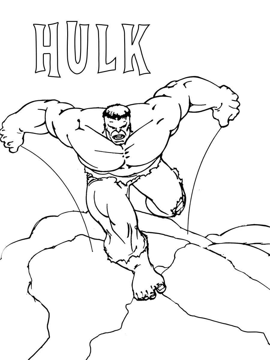 hulk para colorir 15