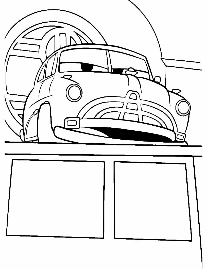 carro disney para colorir 10