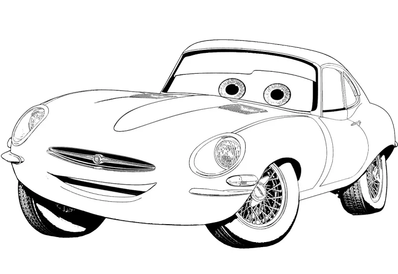 carro disney para colorir 20