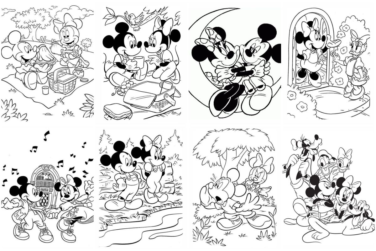 Minnie para colorir