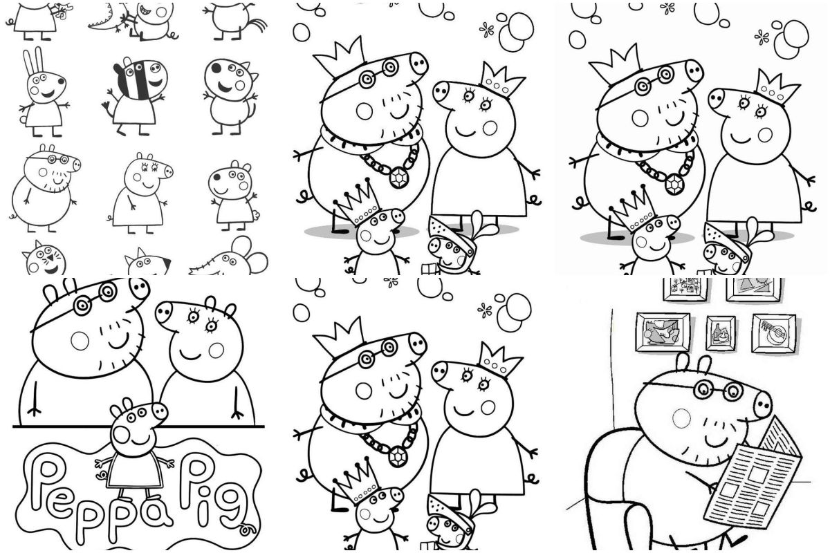 70 Desenhos da Peppa Pig para colorir e imprimir!🌽 Toque o céu com o ...