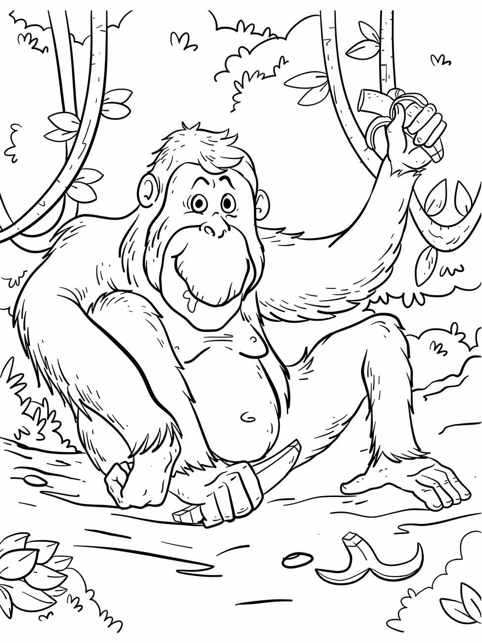 desenho de macaco para colorir 57