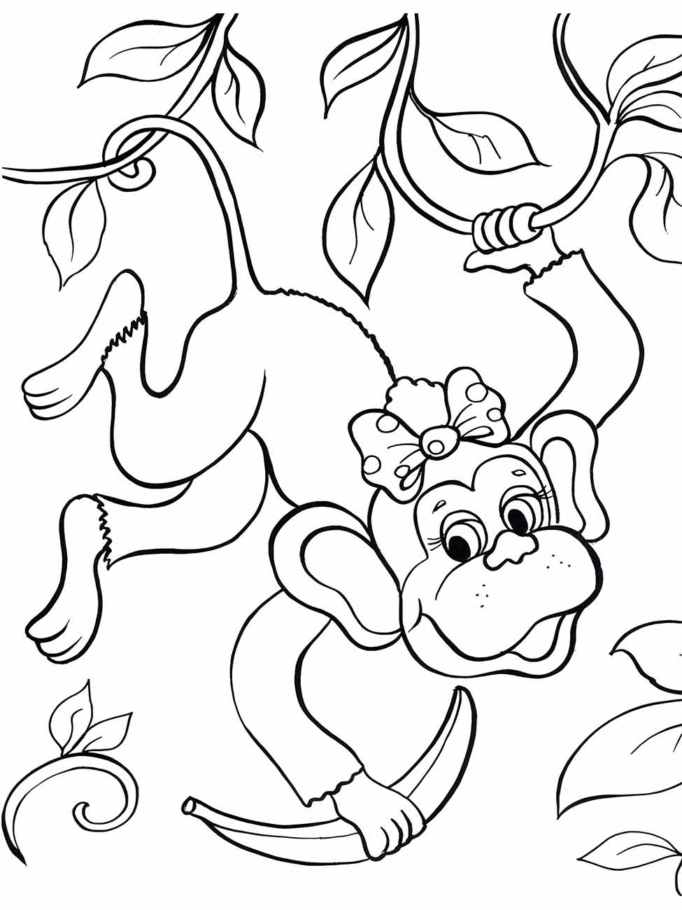 desenho de macaco para colorir 66