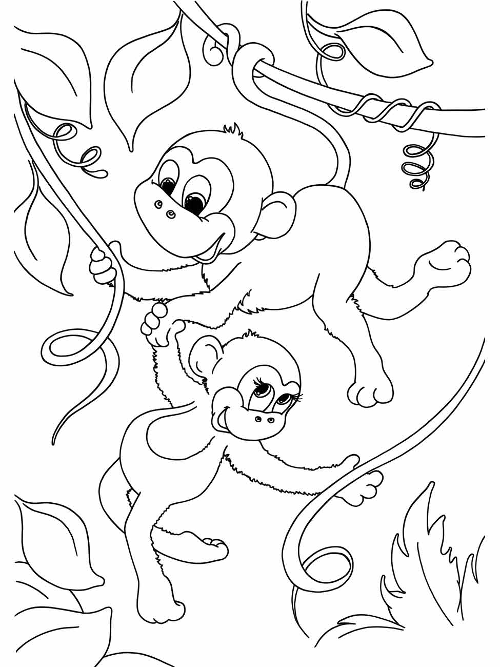 desenho de macaco para colorir 69